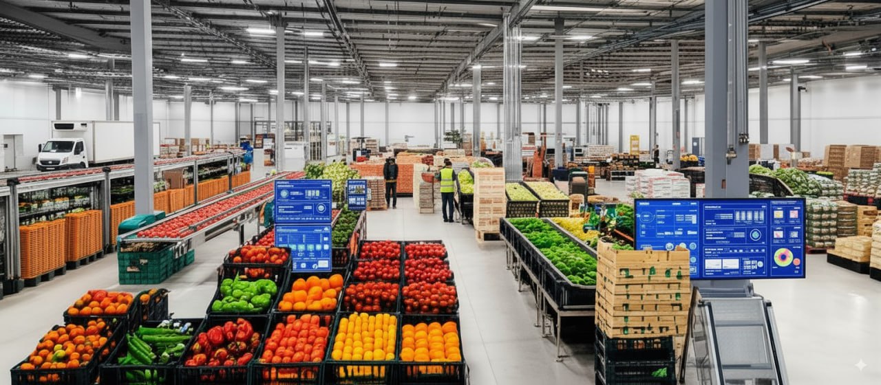 Modern agricultural supply chain facility